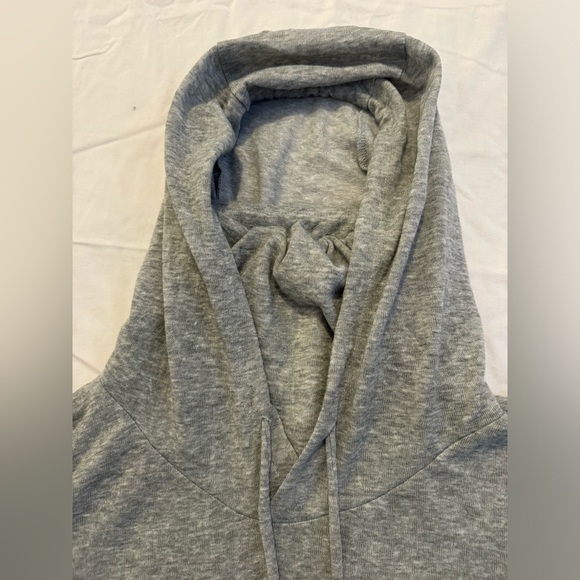 NY Collection Gray Cowl Neck Hooded Sweatshirt 3X - Picture 5 of 10